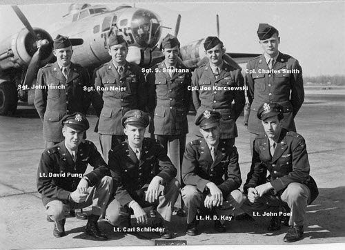 Photo of Carl and his B-17 crew.