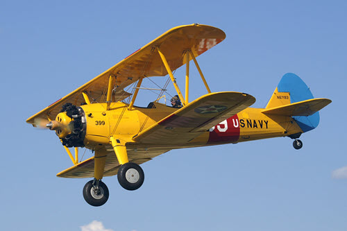 Phot of a Stearman PT-17