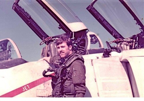 Image of John with his F-4.